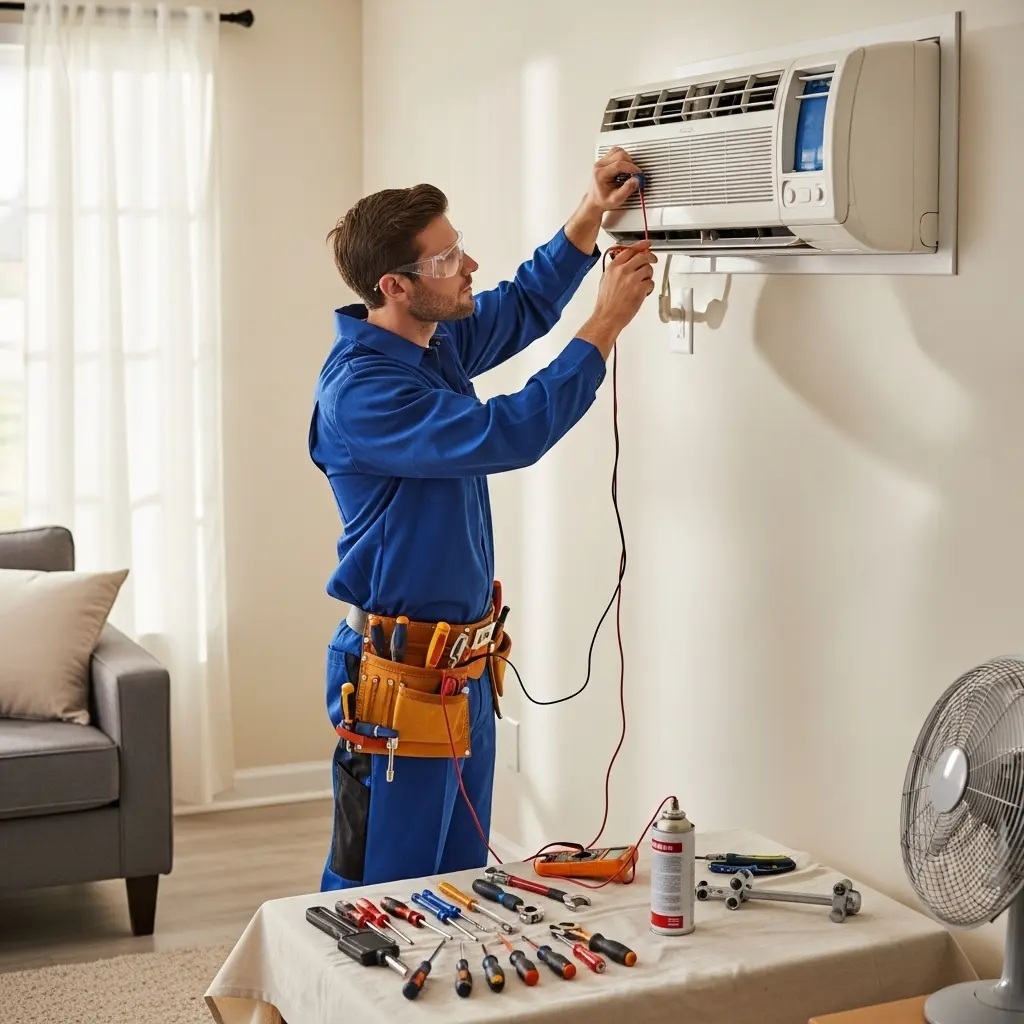 Ankara Ariston Ariston klima gaz dolumu ve bakım – Enerji verimliliği artırıldı. - Teknik servis örneği